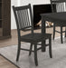 Five Star Furniture - Marbrisa Slat Back Dining Side Chair Matte Black (Set of 2) image