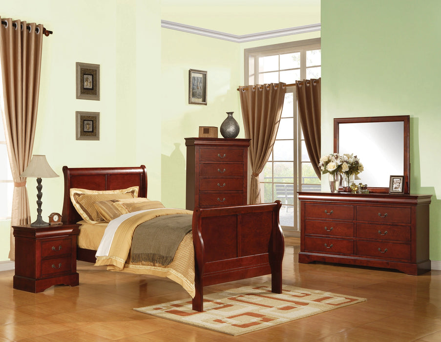 Five Star Furniture - Louis Philippe III Cherry Twin Bed