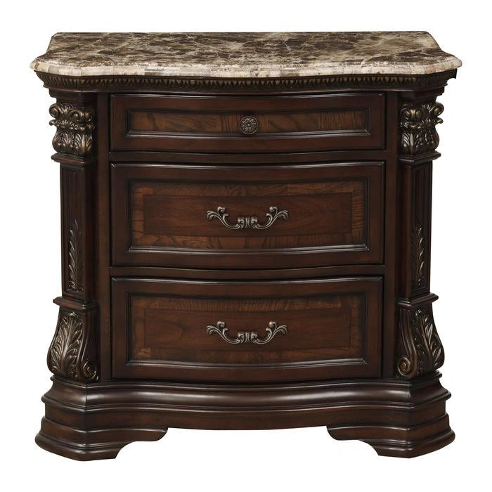 Five Star Furniture - Antoinetta Nightstand in Warm Cherry 1919-4