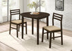 Five Star Furniture - Bucknell 3-piece Dining Set with Drop Leaf Cappuccino and Tan image