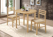 Five Star Furniture - Bucknell 3-piece Dining Set with Drop Leaf Natural and Tan image