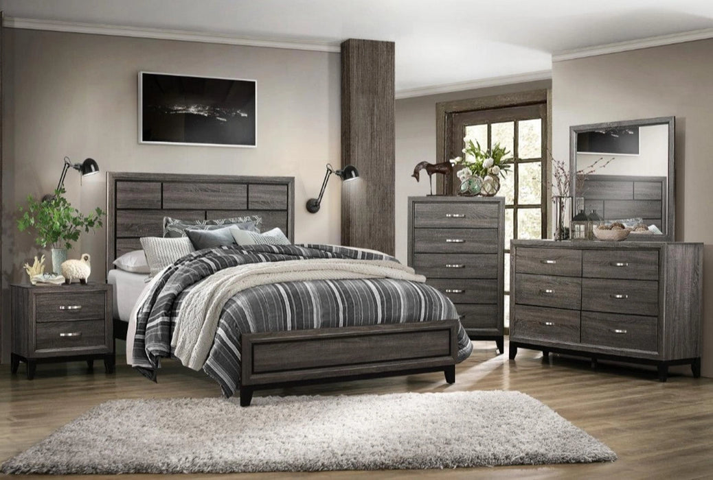 Five Star Furniture - Davi King Panel Bed in Gray 1645K-1EK*