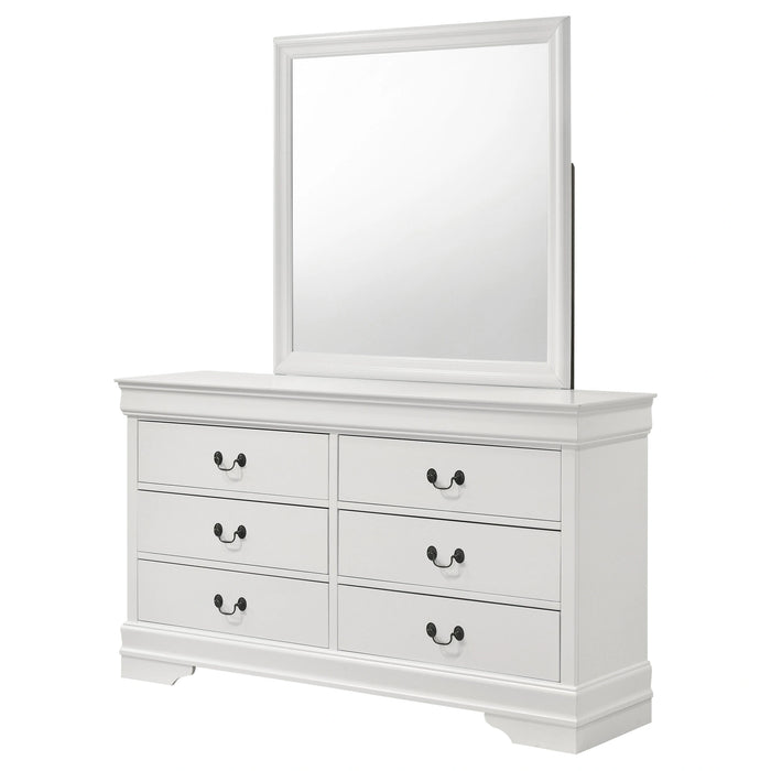 Five Star Furniture - Louis Philippe Dresser with Mirror