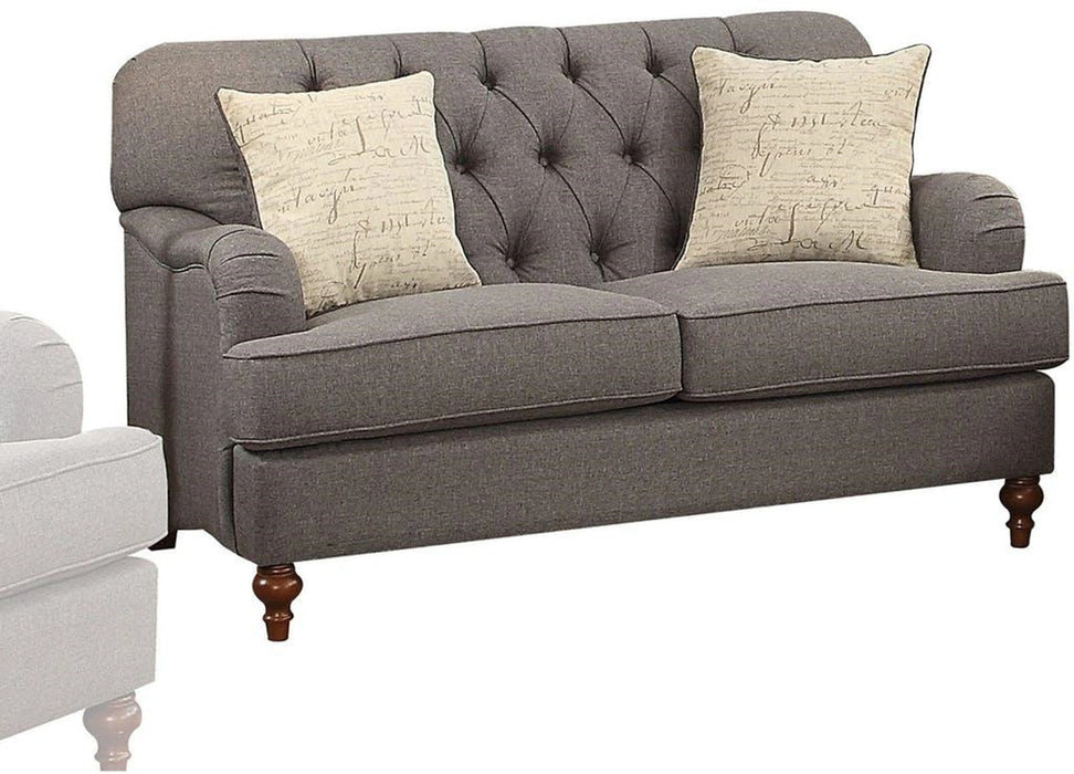 Five Star Furniture - Acme Furniture Alianza Loveseat in Dark Gray 53691