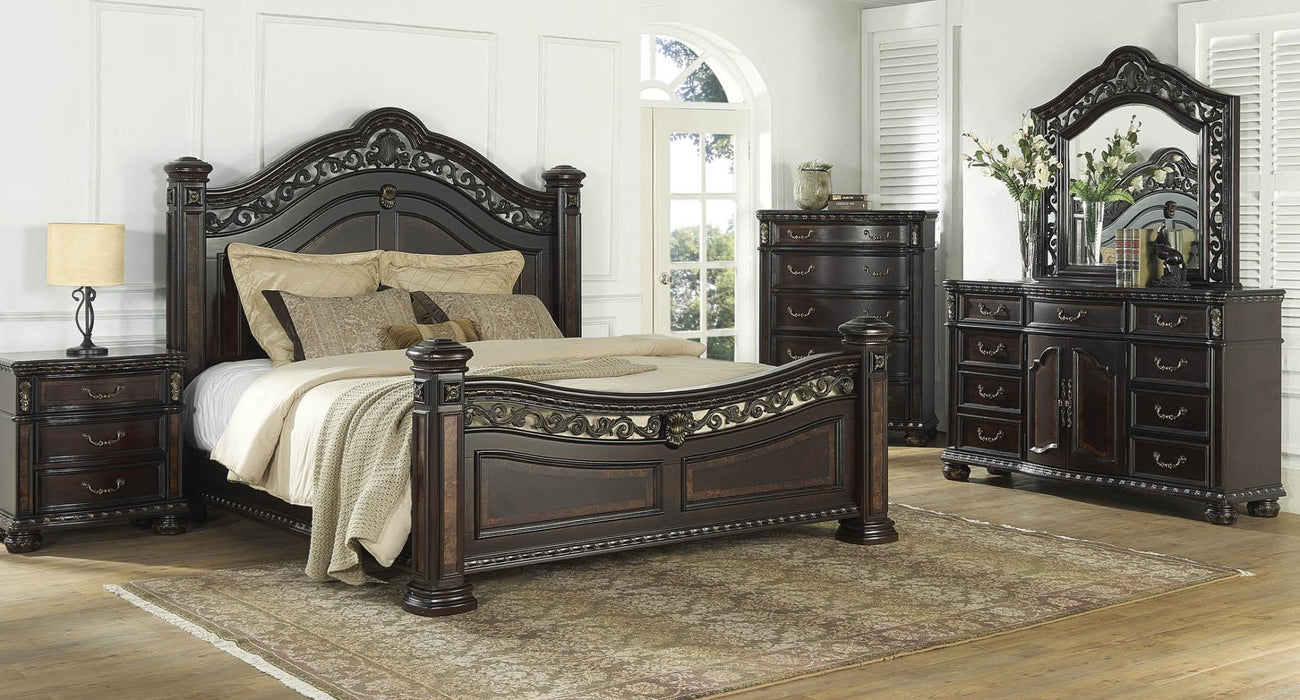 Monte Carlo 4-Piece Bedroom Set ( Bed/DR/MR/NS) - Five Star Furniture & Mattress (GA)