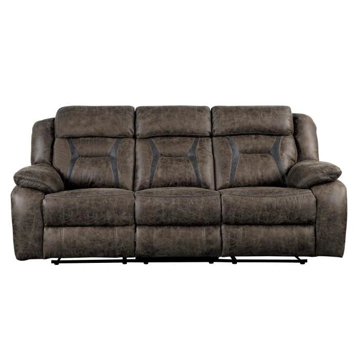 Five Star Furniture - Madrona Double Reclining Sofa in Dark Brown 9989DB-3