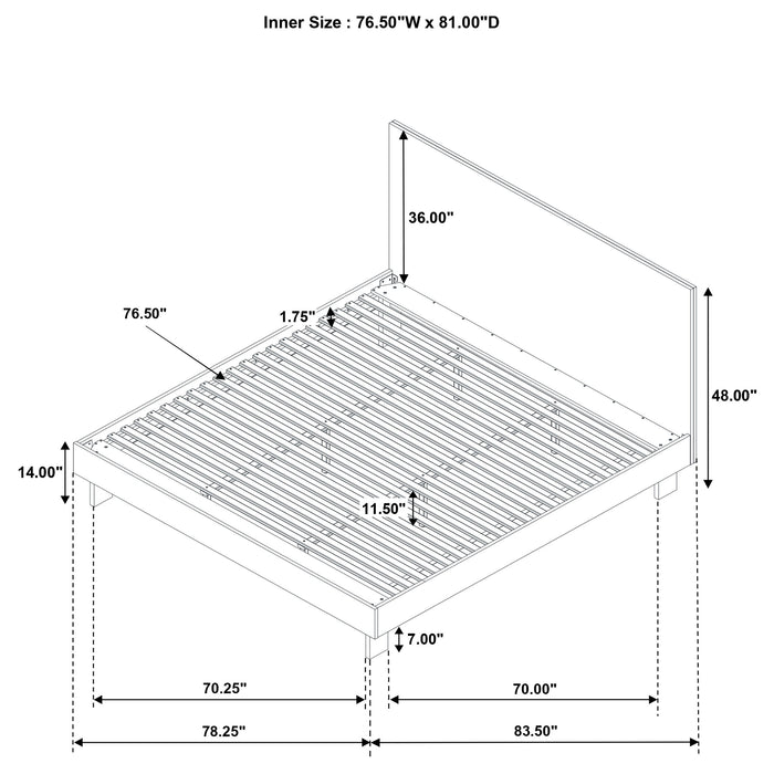 Five Star Furniture - Glenwood Panel Platform Bed