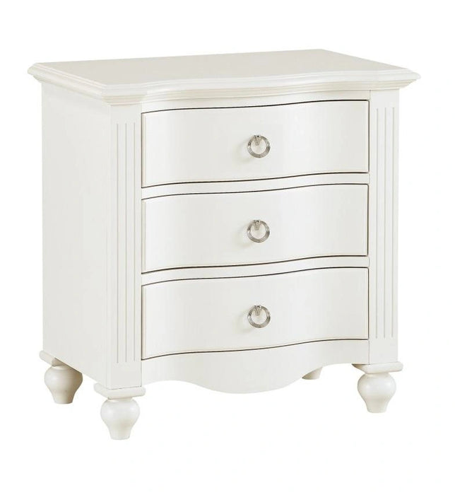 Five Star Furniture - Meghan 3 Drawer Nightstand in White 2058WH-4
