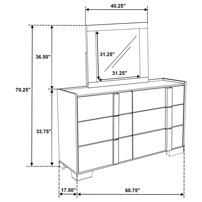 Five Star Furniture - Hyland Dresser with Mirror