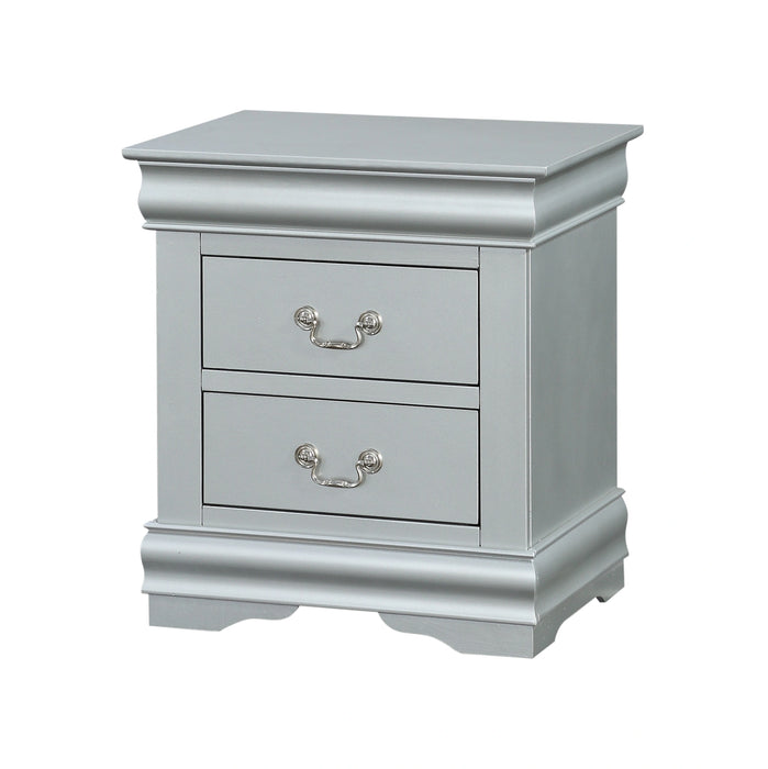 Five Star Furniture - Louis Philippe Platinum Nightstand