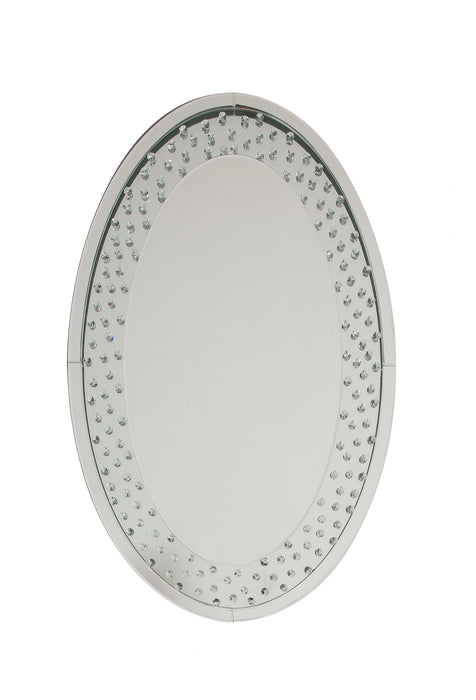 Five Star Furniture - Nysa Mirrored & Faux Crystals Wall Decor
