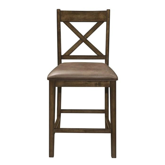 Five Star Furniture - Levittown Counter Height Chair in Brown (Set of 2) 5757-24