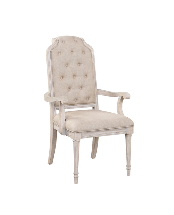 Five Star Furniture - Wynsor Fabric & Antique Champagne Arm Chair