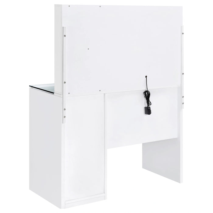Five Star Furniture - Flora Makeup Vanity Table with LED Mirror and Stool