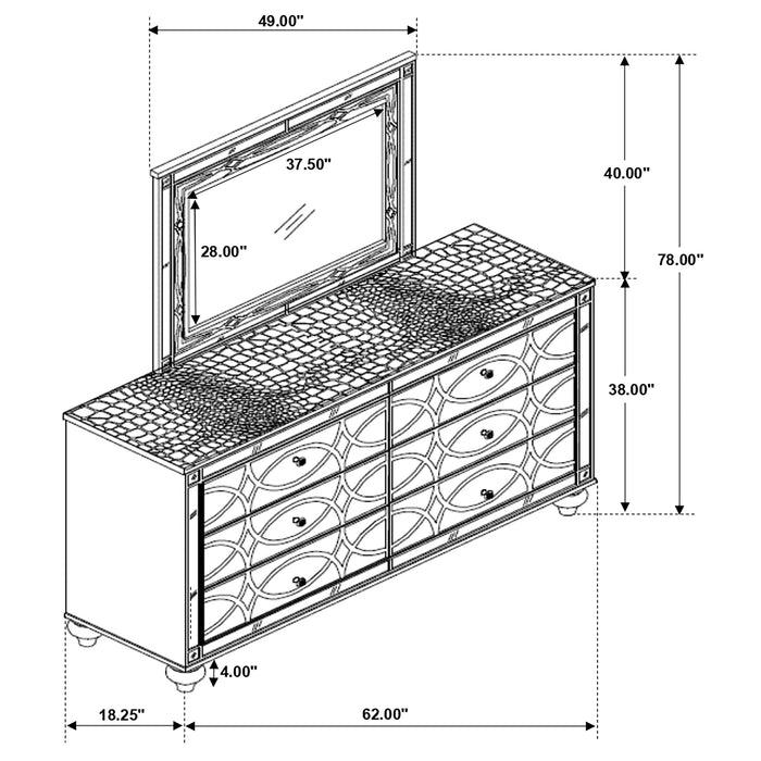 Five Star Furniture - Gunnison Dresser with Mirror