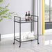 Five Star Furniture - Curltis Serving Cart with Glass Shelves Clear and Black image