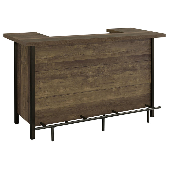 Five Star Furniture - Bellemore Rectangular Storage Bar Unit Rustic Oak