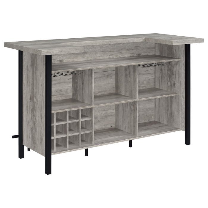 Five Star Furniture - Bellemore Rectangular Storage Bar Unit Rustic Oak