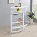 Five Star Furniture - Dallas 2-shelf Home Bar White and Frosted Glass image