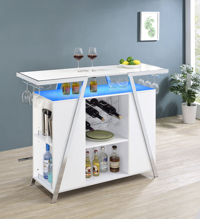 Five Star Furniture - Araceli Home Bar with LED Lighting