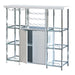 Five Star Furniture - Gallimore 2-door Bar Cabinet with Glass Shelf High Glossy White and Chrome image