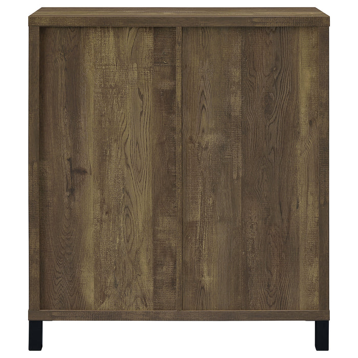 Five Star Furniture - Arlington Bar Cabinet with Sliding Door Rustic Oak