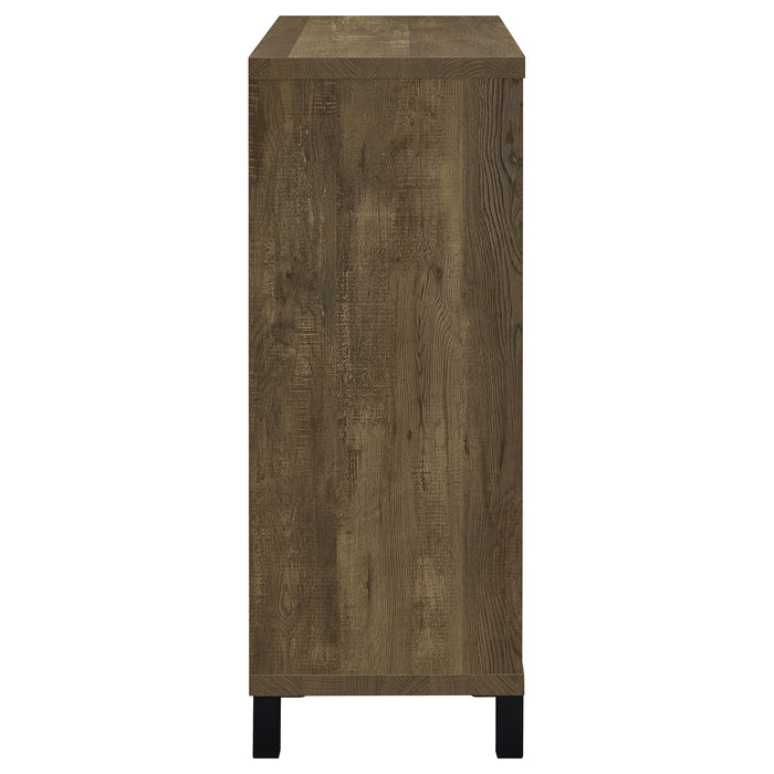 Five Star Furniture - Arlington Bar Cabinet with Sliding Door Rustic Oak