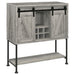 Five Star Furniture - Claremont Sliding Door Bar Cabinet with Lower Shelf Grey Driftwood image