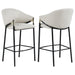 Five Star Furniture - Chadwick Sloped Arm Bar Stools Beige and Glossy Black (Set of 2) image