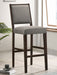 Five Star Furniture - Bedford Upholstered Open Back Bar Stools with Footrest (Set of 2) Grey and Espresso image