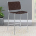 Five Star Furniture - Adelaide Upholstered Counter Height Stool with Open Back Brown and Chrome image