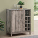 Five Star Furniture - Cheyenne 2-door Wine Cabinet with Stemware Rack Weathered Acacia image