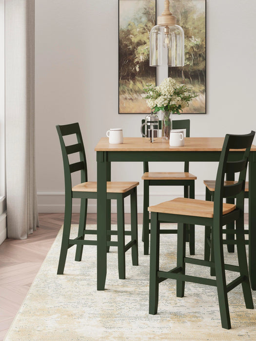 Five Star Furniture - Gesthaven Counter Height Dining Table and 4 Barstools (Set of 5)
