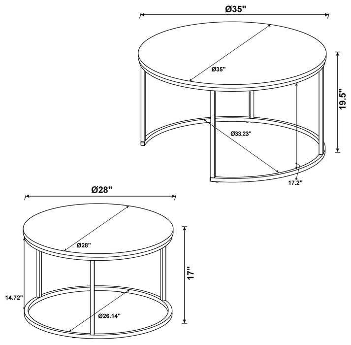 Five Star Furniture - Lainey Nesting Coffee Table