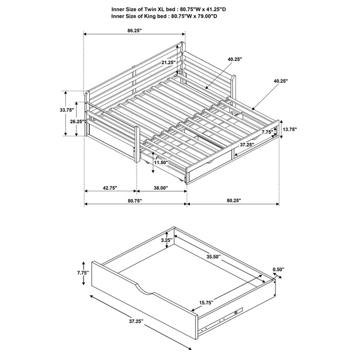 Five Star Furniture - Sorrento Extension Daybed with Drawers