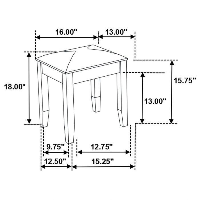 Five Star Furniture - Felicity Makeup Vanity Stool