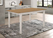 Five Star Furniture - Kirby Rectangular Dining Table with Butterfly Leaf Natural and Rustic Off White image