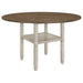 Five Star Furniture - Sarasota Counter Height Table with Shelf Storage Nutmeg and Rustic Cream image