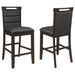 Five Star Furniture - Prentiss Upholstered Counter Height Chair (Set of 2) Black and Cappuccino image