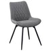 Five Star Furniture - Diggs Upholstered Tufted Swivel Dining Chairs Grey and Gunmetal (Set of 2) image