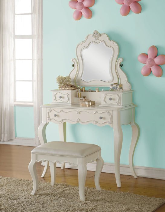 Five Star Furniture - Edalene Pearl White Vanity & Mirror