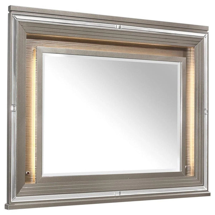 Five Star Furniture - Tamsin Mirror in Silver Grey Metallic 1616-6
