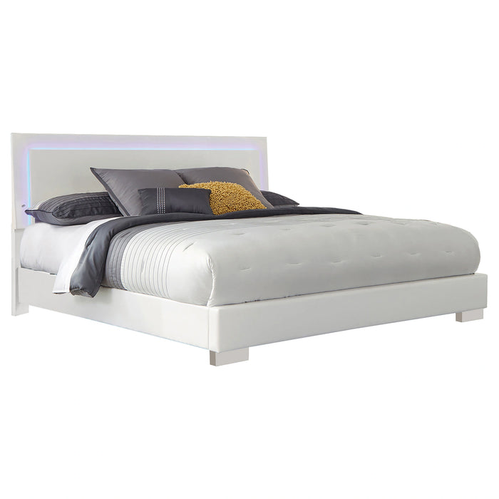 Five Star Furniture - Felicity Panel Bed with LED Lighting