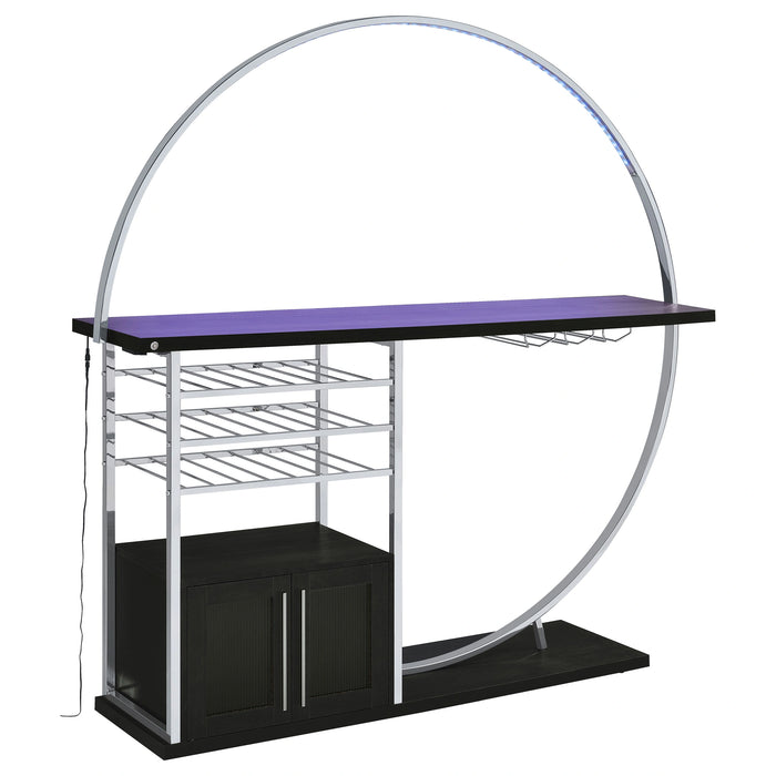 Five Star Furniture - Risley Wine Cabinet with LED Lighting