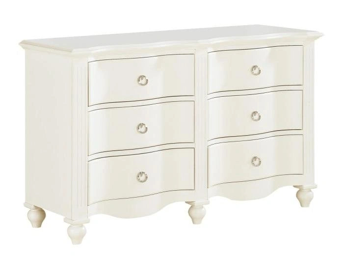 Five Star Furniture - Meghan 6 Drawer Dresser in White 2058WH-5