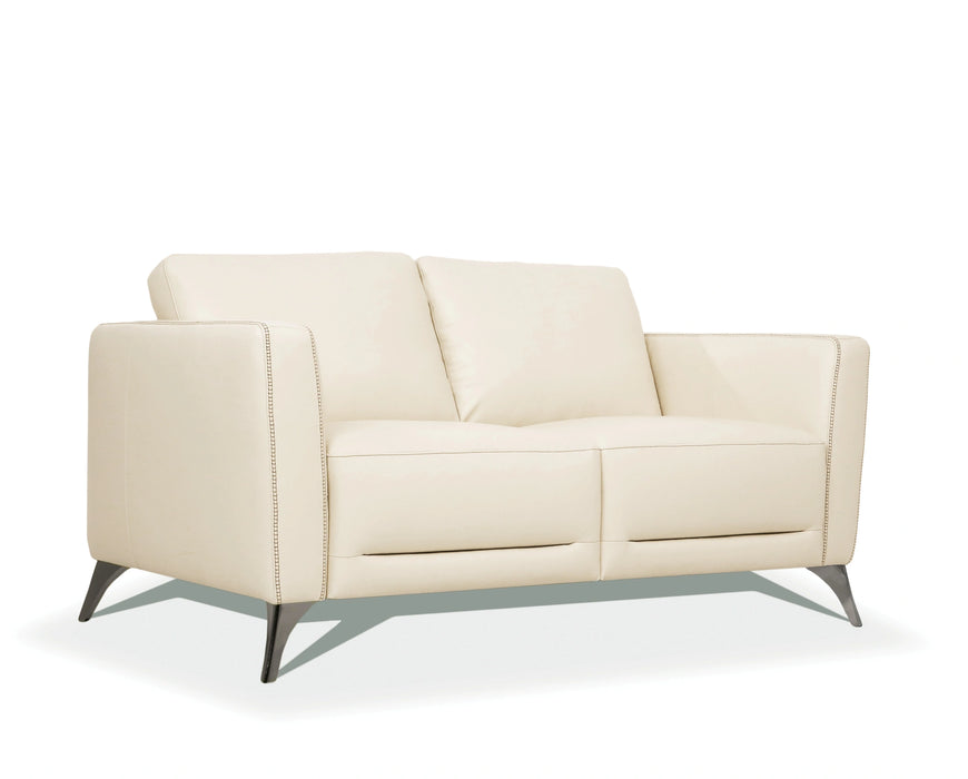 Five Star Furniture - Malaga Cream Leather Loveseat