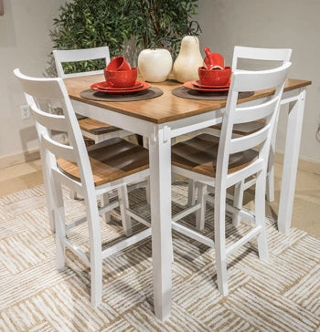 Five Star Furniture - Gesthaven Counter Height Dining Table and 4 Barstools (Set of 5)