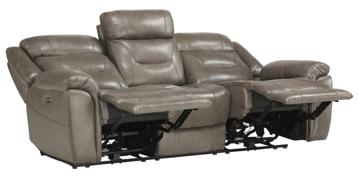 Five Star Furniture - Danio Power Double Reclining Sofa with Power Headrests in Brownish Gray 9528BRG-3PWH