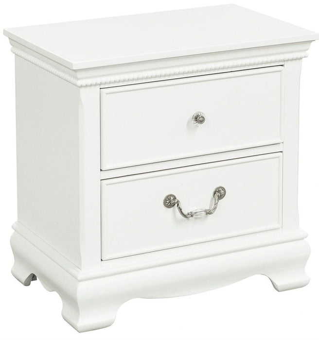 Five Star Furniture - Lucida 2 Drawer Nightstand in White 2039W-4