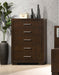 Five Star Furniture - Jessica 5-drawer Chest Cappuccino image